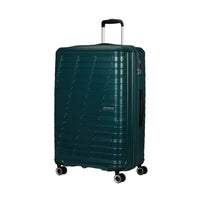 American Tourister Surftime Spinner - Large - Metallic Teal-Rugged ABS material is able to withstand the rigors of travel.