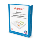 Staples Multiuse Paper - 20 lb. - 8.5" x 11" - White - 500 Sheets-96 bright paper delivers superior image contrast and crisp, clean images