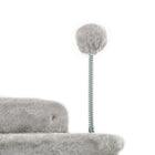 PawHut Cat Wall Shelf with Scratching Post, Play Balls and Curved Post Ladder-Supported cats up to 11 lbs. (5 kg): 