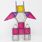 Connetix Glitter Unicorn Pack - 56 Pieces-STEAM toy that takes color and light exploration to dazzling heights 