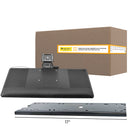 Intekview Ultimum Keyboard Tray - 25" x 10" - Ambidextrous - 17" Rails-Lever-free height adjustment 