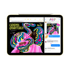 Apple iPad 11" - Liquid Retina Display - Wi-Fi + Cellular - A16 Chip - 256 GB - Silver-Apple pencil and magic keyboard folio: With Apple Pencil (USB-C), iPad transforms into an immersive drawing canvas and the world’s best note‑taking device. Magic Keyboard Folio features a versatile two-piece design, with a detachable keyboard and a protective back panel that both attach magnetically to iPad. Apple Pencil (1st generation) is also compatible with iPad. 