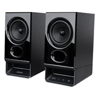 Edifier R20BT BT Multipoint Connection PC Speaker System with Built-in Sound Card and Ambient Light - Black-The attached USB cable transmits both power and audio from your computer to the speaker. Simply plug in the USB connector and start enjoying your music without any hassle