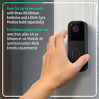 Amazon Blink Video Doorbell System (Generation 2)- Black-See more at your door — Greet guests and watch packages get delivered, day and night, with head-to-toe HD view and infrared night vision. Use two-way talk to hear and speak through the Blink app