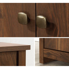 Sauder River Ranch Storage Cabinet - Grand Walnut-Dimensions: 31-3/4"  W x 20-1/2"  D x 59-5/8"  H