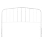 Modway Lennon Metal Twin Headboard - White-Height Adjustable