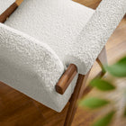 Modway Lyra Boucle Fabric Armchair - Ivory-Boucle Fabric Upholstery