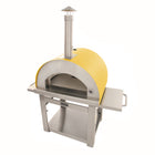 Kucht Venice Outdoor Wood‑Fired Pizza Oven - Yellow-Built In Temperature Gauge