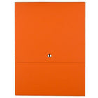 JAM Paper Vertical Snap Closure Portfolio - 12 1/8 x 9 x 1/2 - Orange Kraft-Colour: Orange Kraft