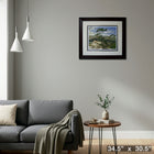 White Pine Framed by AJ Casson-Features both frame and triple matte with accent colour that have been chosen to enhance the artwork