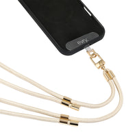 Evry Rope Crossbody Phone Strap - Taupe/Gold-Compatible with all smartphones