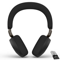 Jabra Evolve3 75 UC USB-A - Black-A built‑in rechargeable battery provides up to 22 hours of talk time or 110 hours of music, with rapid charging that delivers up to 5 hours of use from just 5 minutes of charging