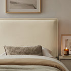 Modway Camille Upholstered Linen Blend Twin Size Headboard - Linen-French Seam Detailing