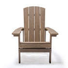 Backyard Lifestyles Adirondack Chair - Brown-Will Not Crack, Chip, Rust, or Peel.