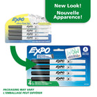 Expo Low Odor Dry Erase Markers - Ultra Fine Tip - Black - 4 Pack-Vibrant ink makes it easier to read information from a distance