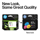 HP 67XL Tri-Colour Original Ink Cartridge-High yield