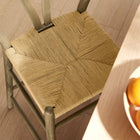 Modway Amish Wood Counter Stool - Weathered Gray Teak-Foot Bar Supports