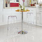 Modway Casper Bar Stool - Clear - Set of 2-Fully Assembled