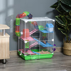 PawHut 5 Tiers Hamster Cage - Green-Suitable for small pets like hamsters, gerbils etc
