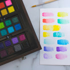 Art 101 Multimedia Illustration Wood Art Set - 85 Pieces Set-Organize your artistic tools in a convenient carrying case