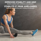 PurAthletics Wavy Foam Roller Black-Effective for Different Body Parts