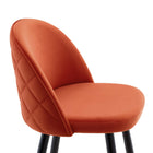 Modway Cordial Performance Velvet Bar Stools - Orange - Set of 2-9
