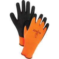 Zenith Safety Natural Rubber Winter Glove - Size XXL - 24 Pack-10-gauge seamless knitted poly/cotton shell