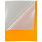 JAM Paper Full Page Labels, 8.5 x 11 Sticker Paper, Neon Orange, 2 Pack (337628613g)-2 per pack