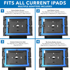 Mount-It Anti-Theft Tablet Kiosk with Document Holder for iPad, iPad Air, iPad Pro-2.2 pound weight capacity
