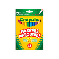 Crayola Fine Line Markers, 12 Count-Features 12 Fine Line Markers in classic colours that are perfect for the classroom
