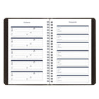 Blueline 13 Months Weekly/Monthly Academic Planner - July to July - 8" H x 5" W - Black - English-Holidays