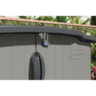Suncast Glidetop Horizontal Shed - 98 cu.ft. - Dove Grey-Low maintenance, easy to clean and maintain.