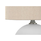 Monarch Specialties 16" H Contemporary Table Lamp - Cream Shade / Cream Ceramic-Minor assembly is required with illustrated instructions included. made with durable materials and backed with 2-year limited warranty against manufacturer's defects for your satisfaction
