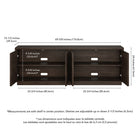 Hudson&Canal Tullis TV Stand for TV's up to 78" - Alder Brown-8