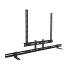 Kanto Universal Sound Bar Mounting Bracket - Wall and TV Mounting - Black-Supports soundbars weighing up to 22 lb (10 kg)