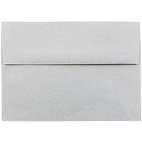 JAM Paper A7 Passport Invitation Envelopes - 5.25" x 7.25" - Granite Silver Recycled - 50 Pack-Colour: Granite 