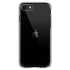 Spigen Crystal Hybrid for iPhone SE, 8, 7 - Crystal Clear-Raised lip and camera cutout offer lens and screen protection.