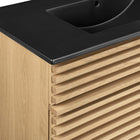 Modway Render 36" Bathroom Vanity - Oak/Black-Fixtures Not Included