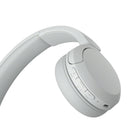 Sony WHCH520 Wireless Headphones with Microphone - White-Crystal clear hands-free calling with built-in mic. 