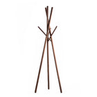 Decent Living Wooden Coat Rack - Walnut Finishing on Ashwood-Material: Solid German beech wood or U.S. ashwood with a walnut finish
