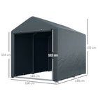 Outsunny 5.2' x 7.2' Portable Shed-Galvanised steel frame for a rigid core. Resists water and warping
