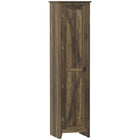 HOMCOM 67" H Kitchen Pantry Cabinet with Barn Door - Brown-Five-tier layout maximizes vertical storage 
