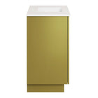 Modway Quantum 36" Bathroom Vanity - White/Gold-Assembly Required