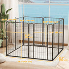 PawHut 8-Panel Heavy Duty Foldable Dog Playpen - 39" H-Includes eight ground stakes for enhanced stability