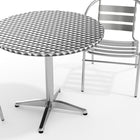 Flash Furniture 31.5'' Round Aluminum Indoor/Outdoor Table with 2 Slat-Back Chairs (TLH32RD017BCHR2)-7
