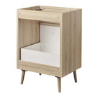 Modway Maverick 24" Bathroom Vanity Cabinet Sink Basin Not Included - Oak/White-Melamine and Particleboard Construction