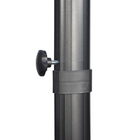 Outsunny Cantilever Patio Umbrella with Cross Base and 360° Rotation - 9' - Dark Grey-Easy to open and close with a crank handle