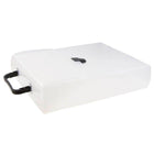 JAM Paper Plastic Vertical Portfolio File Carry Case with Handles - 9.25 x 12 x 2 - Clear with Black Buckle-Quantity: Sold Individually