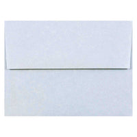 JAM Paper A2 Parchment Invitation Envelopes - 4.375" x 5.75" - Blue Recycled - 50 Pack -Colour: Blue, Envelopes feature a marbled parchment finish for an elegant touch