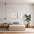 Nexera Milano Platform Bed Frame - Queen Size - Natural Blonde Oak-6